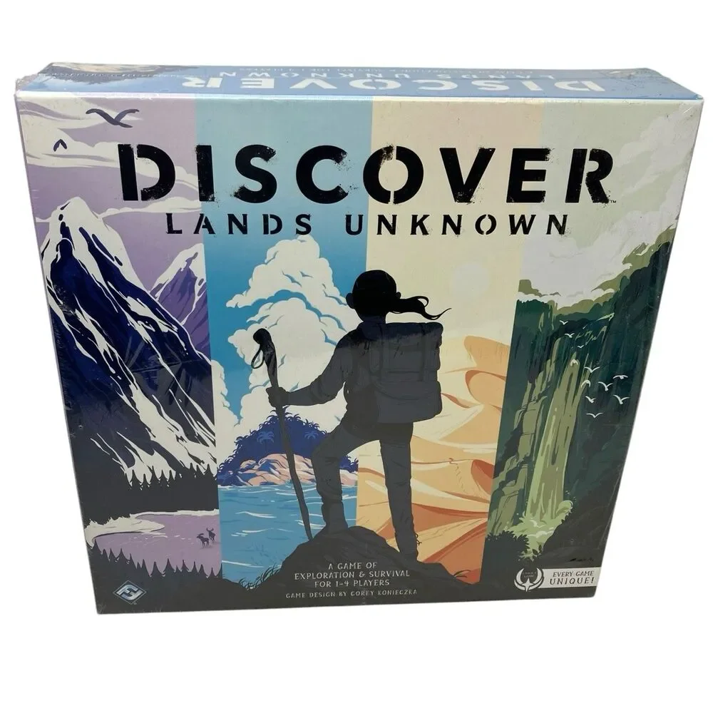 Discover Lands Unknown Board Game Sealed 1-4 Players Fantasy Flight Games New